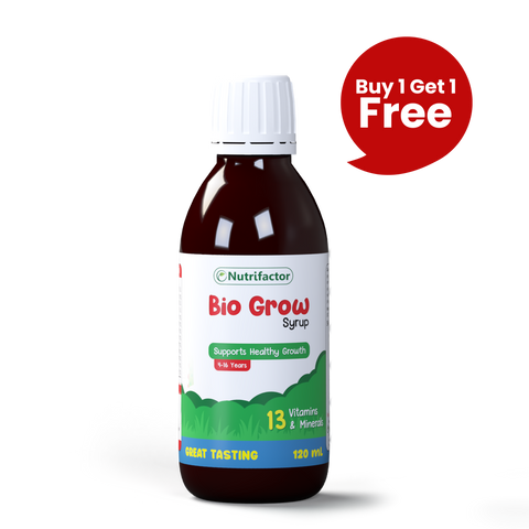 (Buy One, Get One FREE) Bio Grow – Kids Multivitamin Syrup for Growth & Immunity